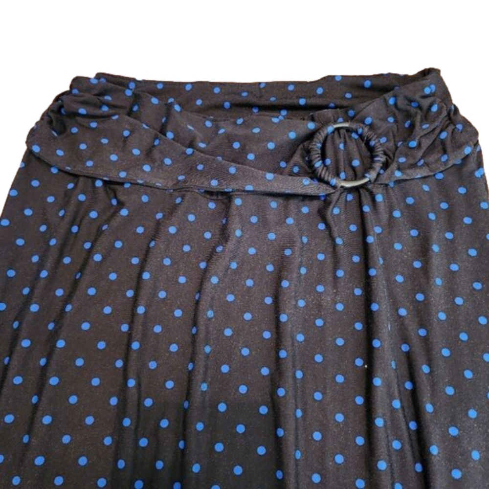 Black and Blue pocka dot skirt